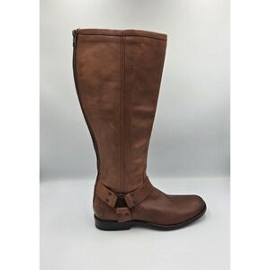 Frye 1 RIGHT BOOT ONLY~AMPUTEE Womens  Phillip‎ Harness Brown Tall Zip Leather 6